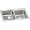 Elkay LR2503 18 Gauge Stainless Steel 33' x 22' x 7.875' Double Bowl Top Mount Kitchen Sink