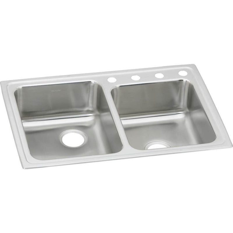 Elkay LR2503 18 Gauge Stainless Steel 33' x 22' x 7.875' Double Bowl Top Mount Kitchen Sink