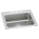 Elkay LR2522PD1 18 Gauge Stainless Steel 25' x 22' x 8.125' Single Bowl Top Mount Kitchen Sink Kit