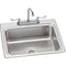 Elkay LR2522SC 18 Gauge Stainless Steel 25' x 22' x 8.125' Single Bowl Top Mount Kitchen Sink Kit