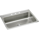 Elkay LR3122PD1 18 Gauge Stainless Steel 31' x 22' x 7.625' Single Bowl Top Mount Kitchen Sink Kit