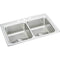 Elkay LR3322PD4 18 Gauge Stainless Steel 33' x 22' x 8.125' Double Bowl Top Mount Kitchen Sink Kit