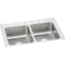 Elkay LR37222 18 Gauge Stainless Steel 37' x 22' x 7.625' Double Bowl Top Mount Kitchen Sink