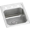 Elkay LRAD151765PD1 18 Gauge Stainless Steel 15' x 17.5' x 6.5' Single Bowl Top Mount Kitchen Sink Kit