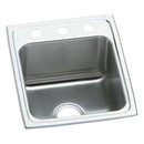 Elkay LRAD1522601 18 Gauge Stainless Steel 15' x 22' x 6' Single Bowl Top Mount Kitchen Sink