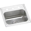 Elkay LRAD171665PD1 18 Gauge Stainless Steel 17' x 16' x 6.5' Single Bowl Top Mount Kitchen Sink Kit