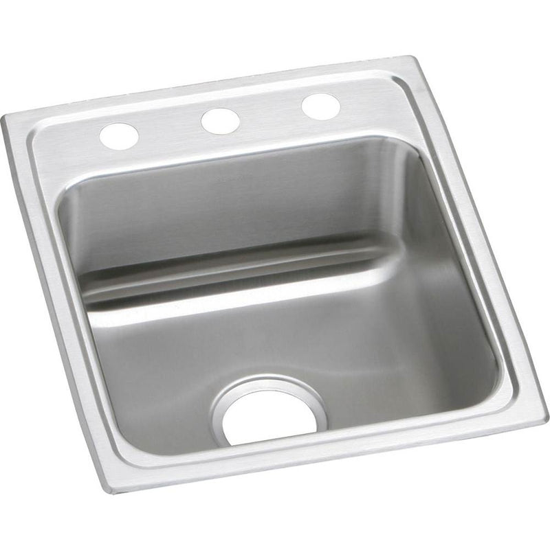 Elkay LRAD172050MR2 18 Gauge Stainless Steel 17' x 20' x 5' Single Bowl Top Mount Kitchen Sink
