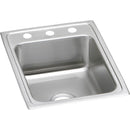 Elkay LRAD1722652 18 Gauge Stainless Steel 17' x 22' x 6.5' Single Bowl Top Mount Kitchen Sink