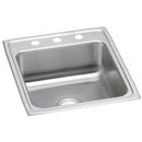 Elkay LRAD2022553 18 Gauge Stainless Steel 19.5' x 22' x 5.5' Single Bowl Top Mount Kitchen Sink