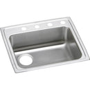 Elkay LRAD2521504 18 Gauge Stainless Steel 25' x 21.25' x 5' Single Bowl Top Mount Kitchen Sink