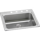 Elkay LRAD252265PD3 18 Gauge Stainless Steel 25' x 22' x 6.5' Single Bowl Top Mount Kitchen Sink Kit