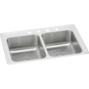 Elkay LRAD291865PD3 18 Gauge Stainless Steel 29' x 18' x 6.5' Double Bowl Top Mount Kitchen Sink Kit
