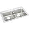 Elkay LRAD3322501 18 Gauge Stainless Steel 33' x 22' x 5' Double Bowl Top Mount Kitchen Sink