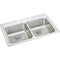 Elkay LRAD332265PD3 18 Gauge Stainless Steel 33' x 22' x 6.5' Double Bowl Top Mount Kitchen Sink Kit