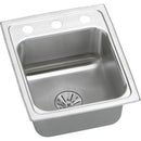 Elkay LRADQ131665PD3 18 Gauge Stainless Steel 13' x 16' x 6.5' Single Bowl Top Mount Kitchen Sink Kit