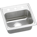 Elkay LRADQ1716500 18 Gauge Stainless Steel 17' x 16' x 5' Single Bowl Top Mount Kitchen Sink