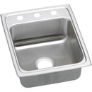 Elkay LRADQ1720503 18 Gauge Stainless Steel 17' x 20' x 5' Single Bowl Top Mount Kitchen Sink