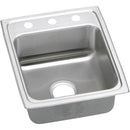 Elkay LRADQ1720550 18 Gauge Stainless Steel 17' x 20' x 5.5' Single Bowl Top Mount Kitchen Sink