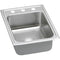 Elkay LRADQ172250MR2 18 Gauge Stainless Steel 17' x 22' x 5' Single Bowl Top Mount Kitchen Sink