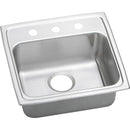 Elkay LRADQ1919650 18 Gauge Stainless Steel 19.5' x 19' x 6.5' Single Bowl Top Mount Kitchen Sink