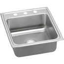 Elkay LRADQ202250MR2 18 Gauge Stainless Steel 19.5' x 22' x 5' Single Bowl Top Mount Kitchen Sink