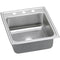 Elkay LRADQ202255MR2 18 Gauge Stainless Steel 19.5' x 22' x 5.5' Single Bowl Top Mount Kitchen Sink