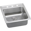 Elkay LRADQ202265PD3 18 Gauge Stainless Steel 19.5' x 22' x 6.5' Single Bowl Top Mount Kitchen Sink Kit