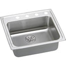 Elkay LRADQ252165PD1 18 Gauge Stainless Steel 25' x 21.25' x 6.5' Single Bowl Top Mount Kitchen Sink Kit
