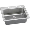 Elkay LRADQ252265PD1 18 Gauge Stainless Steel 25' x 22' x 6.5' Single Bowl Top Mount Kitchen Sink Kit