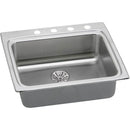 Elkay LRADQ252265PD2 18 Gauge Stainless Steel 25' x 22' x 6.5' Single Bowl Top Mount Kitchen Sink Kit
