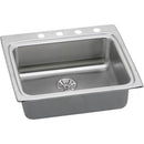 Elkay LRADQ252265PD3 18 Gauge Stainless Steel 25' x 22' x 6.5' Single Bowl Top Mount Kitchen Sink Kit