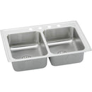 Elkay LRADQ291865PD2 18 Gauge Stainless Steel 29' x 18' x 6.5' Double Bowl Top Mount Kitchen Sink Kit