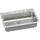 Elkay LRADQ312265PD2 18 Gauge Stainless Steel 31' x 22' x 6.5' Single Bowl Top Mount Kitchen Sink Kit