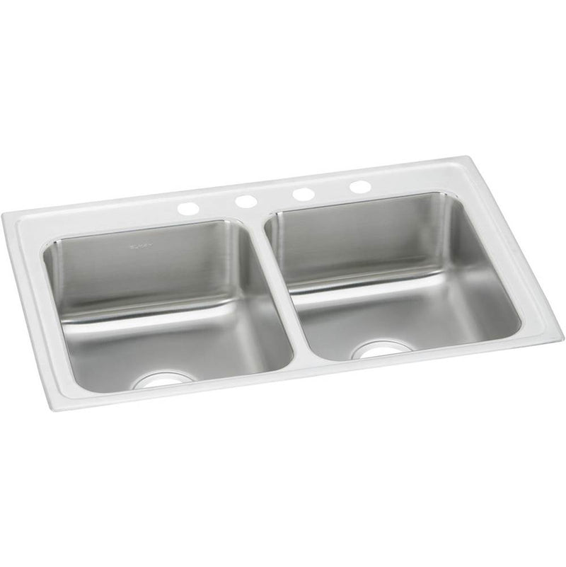 Elkay PSR33211 20 Gauge Stainless Steel 33' x 21.25' x 7.5' Double Bowl Top Mount Kitchen Sink