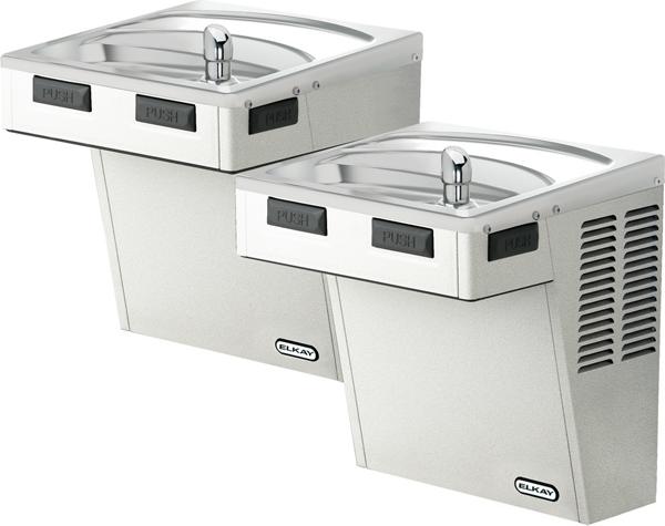 Elkay EMABFTLVRDDSC BAR FREE BILEVEL VR L/R CMPLT (S)