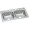 Elkay D233195 22 Gauge Stainless Steel 33" x 19" x 6.4375" Double Bowl Top Mount Kitchen Sink
