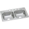 Elkay DDW50233223 22 Gauge Stainless Steel 33" x 22" x 7.0625" Double Bowl Top Mount Kitchen Sink