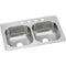 Elkay DSE233211 20 Gauge Stainless Steel 33" x 21.25" x 8.0625" Double Bowl Top Mount Kitchen Sink