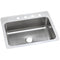 Elkay DSESR127223 18 Gauge Stainless Steel 27" x 22" x 8" Single Bowl Dual Mount Kitchen Sink