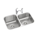 Elkay DXUH312010RDF 18 Gauge Stainless Steel 31.75" x 20.5" x 10" Double Bowl Undermount Kitchen Sink Kit