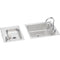 Elkay DRKR24119LC 18 Gauge Stainless Steel 41' x 19.5' x 7.625' Double Bowl Top Mount Sink Kit