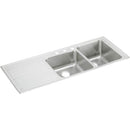 Elkay ILGR5422R4 18 Gauge Stainless Steel 54' x 22' x 10' Double Bowl Top Mount Kitchen Sink