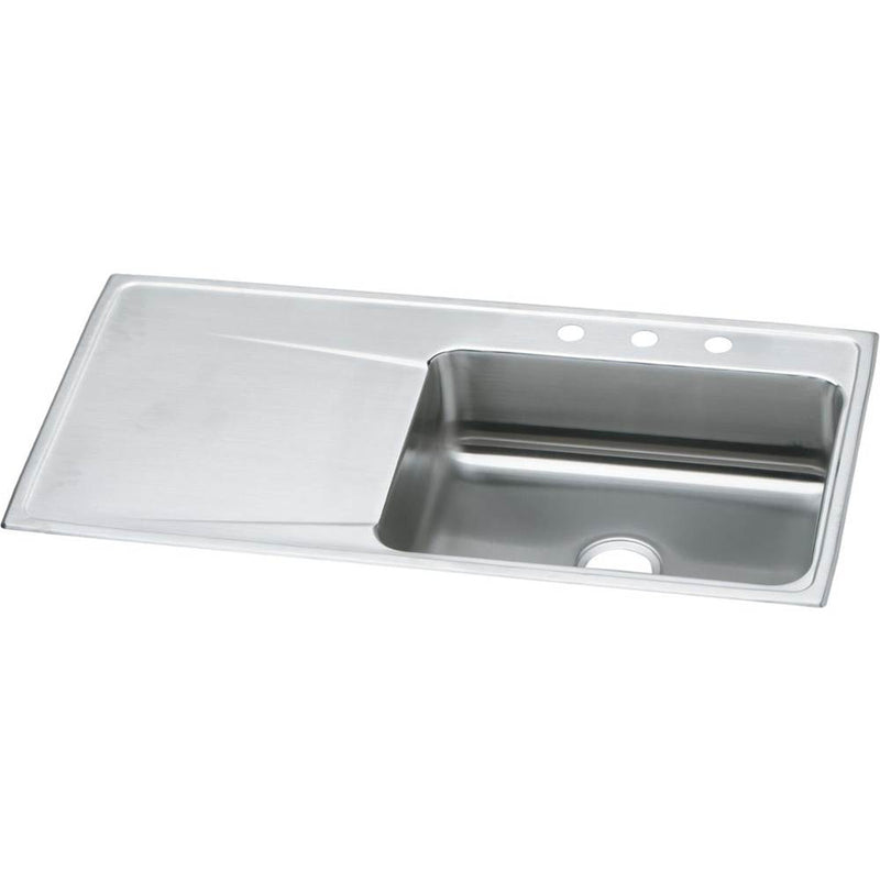 Elkay ILR4322R0 18 Gauge Stainless Steel 43' x 22' x 7.625' Single Bowl Top Mount Kitchen Sink