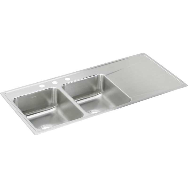 Elkay ILR4822L0 18 Gauge Stainless Steel 48' x 22' x 7.625' Double Bowl Top Mount Kitchen Sink