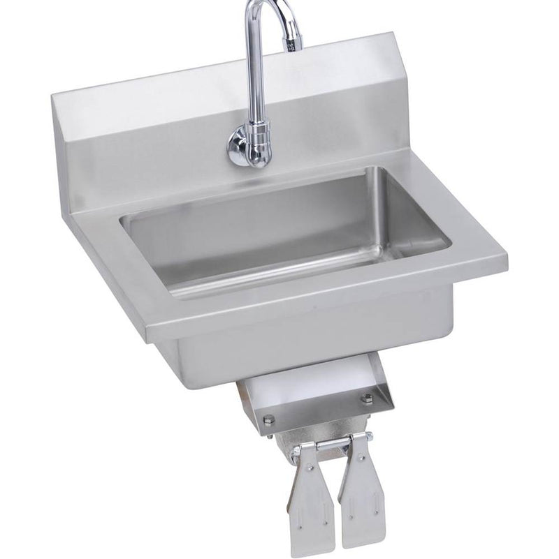 Elkay EHS-18-KVX Economy Hand Sink, Featuring Kneed Valve Operation, 18 (L) X 14.5 (W) X 11 (H) Over All