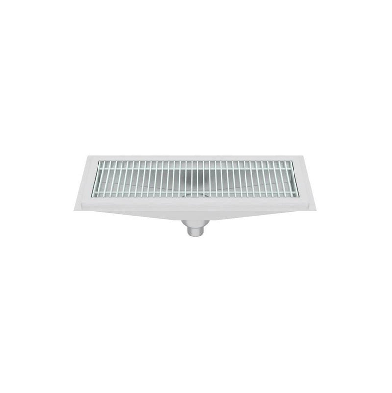Elkay FD12X36-FG-X Heavy Duty Floor Trough, Fiberglass Grate, 36 (L) X 12 (W) X 6 (H) Over All