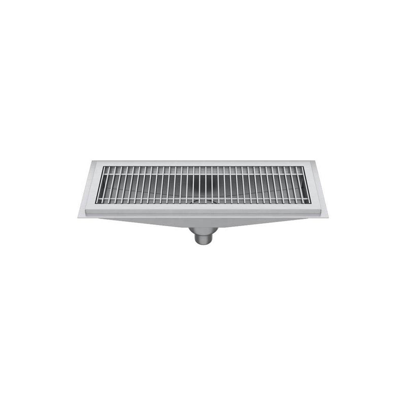 Elkay FD12X36-SSG-X Heavy Duty Floor Trough, Stainless Steel Grate, 36 (L) X 12 (W) X 6 (H) Over All