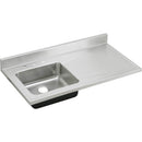 Elkay S4819L4 18 Gauge Stainless Steel 48' x 25' x 7.5' Single Bowl Custom Sinks + Countertops Kitchen Sink