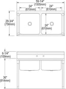 Elkay RNSF82482 RIGIDBILT SCULLERY