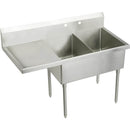 Elkay SS8248L0 SS DOUBLE COMPT SCULLERY SINK